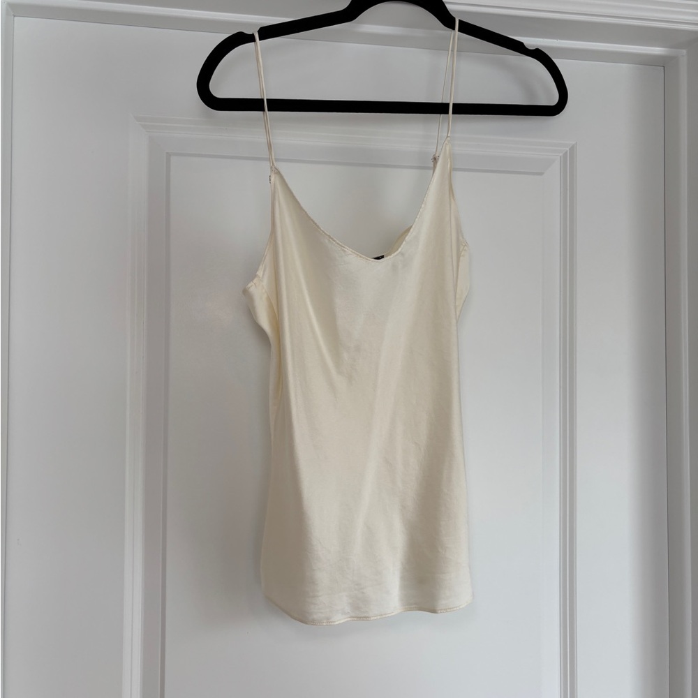 Jcrew Elegant Cream Spaghetti Strap Top